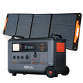 OSCAL PowerMax 6000 Solar Generator, 3600Wh LFP Battery Power Station, 120/240V Voltage 6000W AC Outlets,2200W/1.96H Fast Charge
