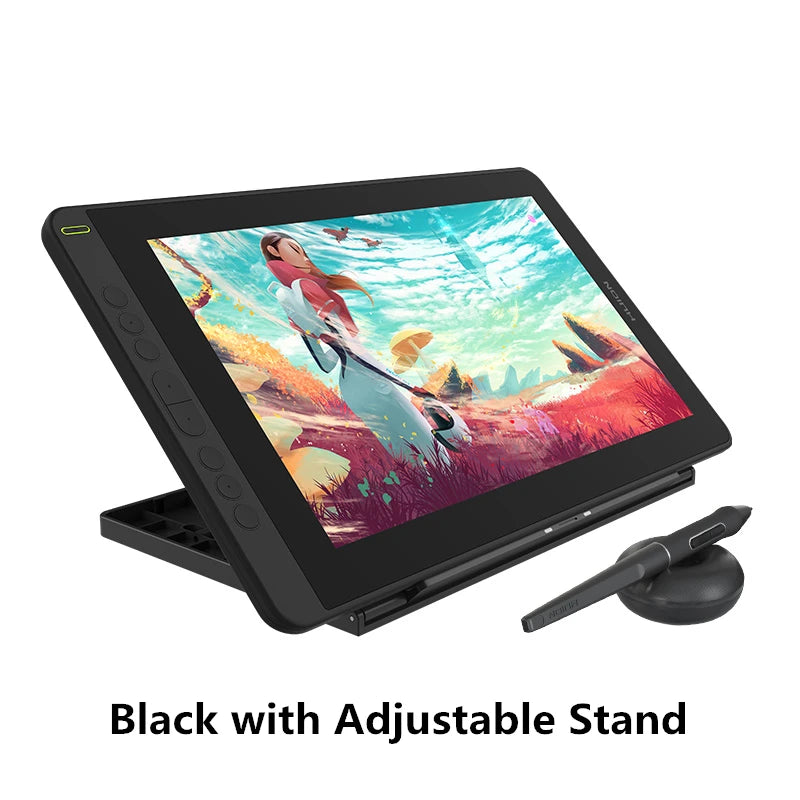 Huion Kamvas 12 Graphics Tablet Display with 11.6 Inch Anti-glare Screen Battery-Free Digital Pen, Support Android Device USB3.1