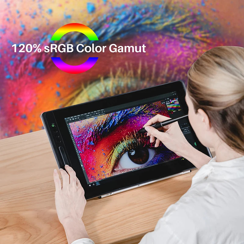 HUION Graphics Tablet Kamvas Pro 16 15.6 Inch Monitor for Artist Drawing Full-Laminated Screen Compatile with PC Windows MacOS