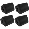 5.25-Inch 600W Waterproof Indoor/Outdoor Wall Mount Speakers, Ideal for Patio, Garden, Home Theater (2 Pairs, Black)