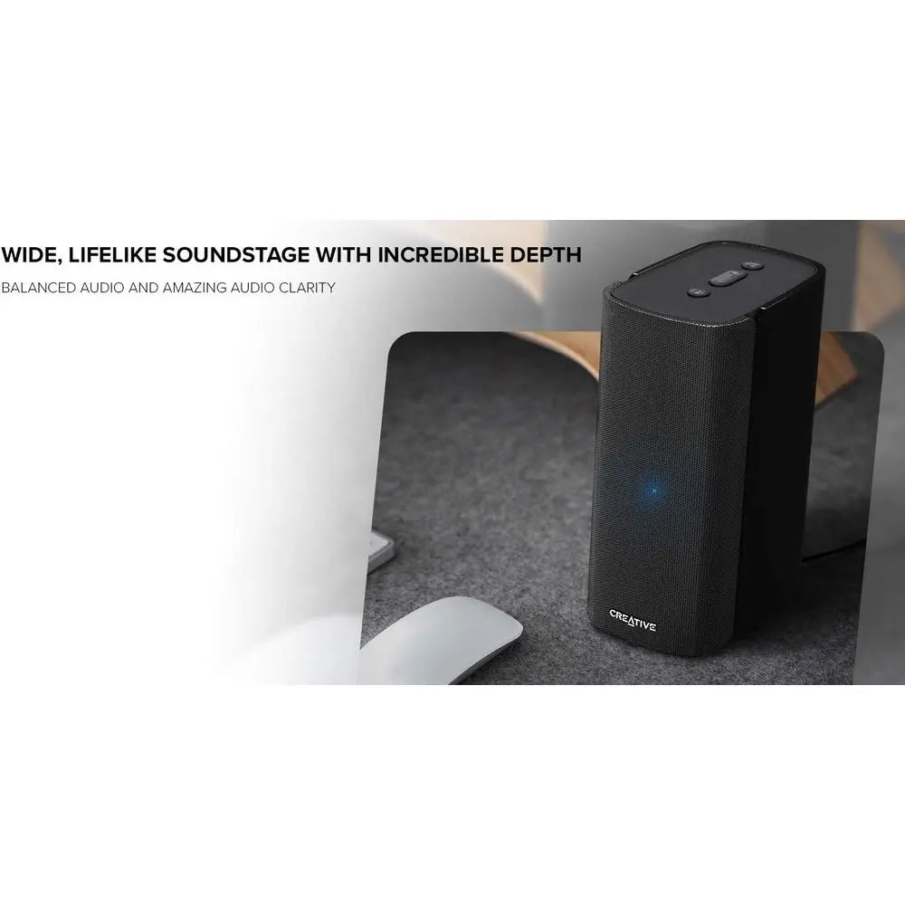 Compact 80W Bluetooth 5.0 Hi-Fi Speakers with Optical/AUX Inputs for Enhanced Soundstage and Bass Control, Ideal for Computers a