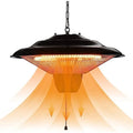 1500W Electric Hanging Patio Heater for Outdoor Courtyard Balcony Garage and Patio with Ceiling Mount Installation Overheat and