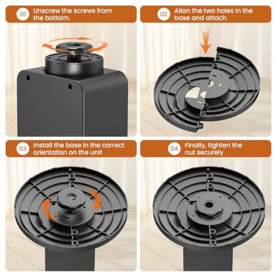 1500W PTC Electric Fireplace Heater with 3D Flame Effect and 90 Oscillation Fan Combo for Indoor Home and Office Use Features C