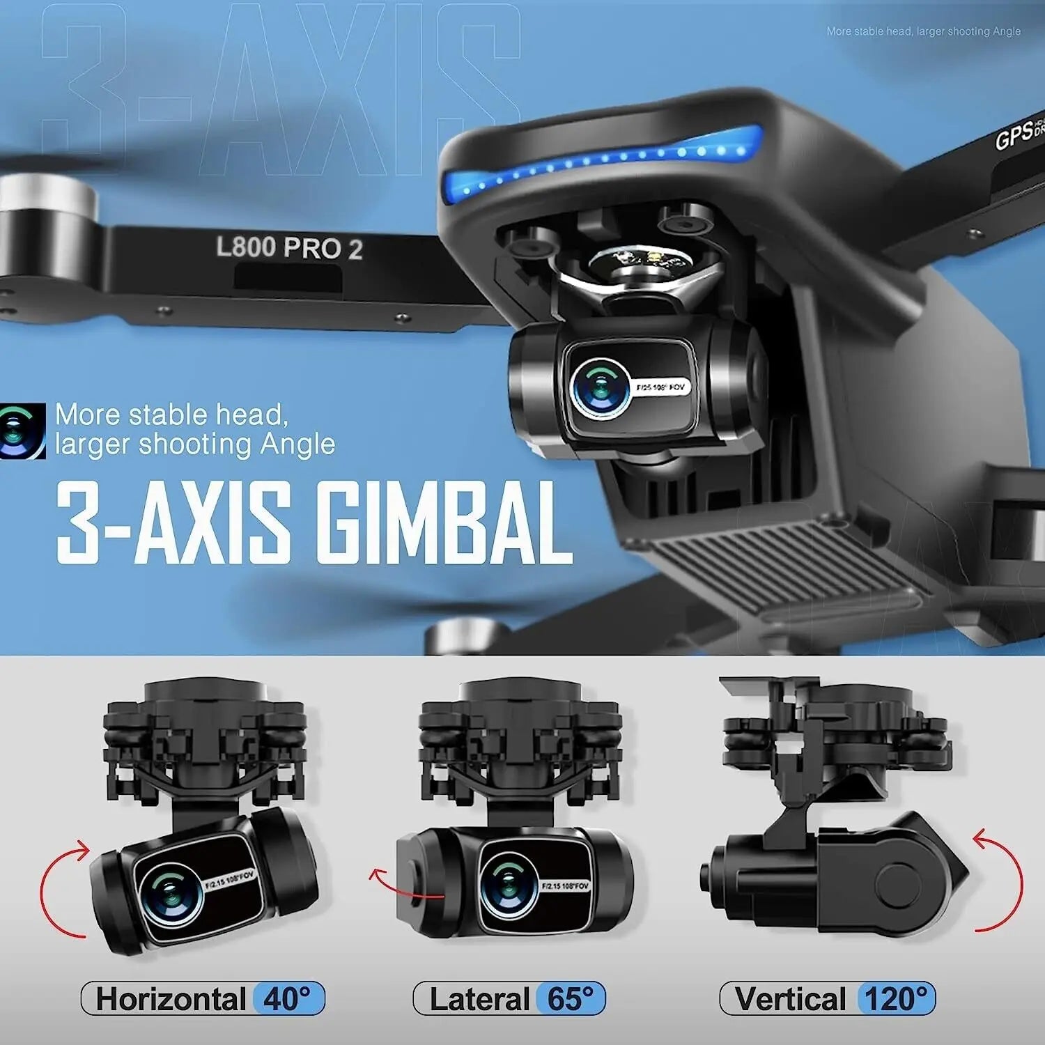 NBD GPS Drone with 4k Camera for Adults 5G WiFi Transmission EIS Technology Camera Brushless Motor Professional Drone