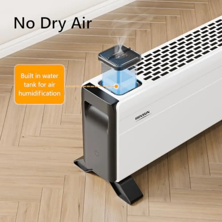 48'' Electric Baseboard Heater with Remote Timer 1500W Convection Space Heater w/Adjustable Heating Modes Touch Panel Overheat