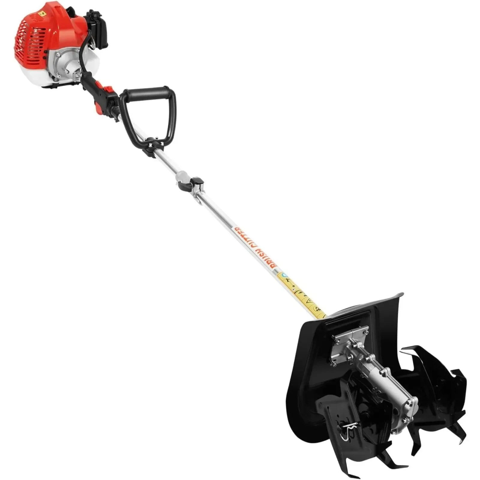 51.7CC 2-Stroke Handheld Tiller Cultivator Gas Powered Engine Rototiller Garden Tool,Gas Powered Tiller Cultivator, for Lawn