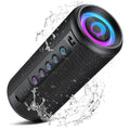 Bluetooth 5.4 Speaker with 20W Stereo Sound, 20H Playtime, LED Lights, IP7, TWS Pairing, Mic, Ideal for Outdoors, Home, Beach, P