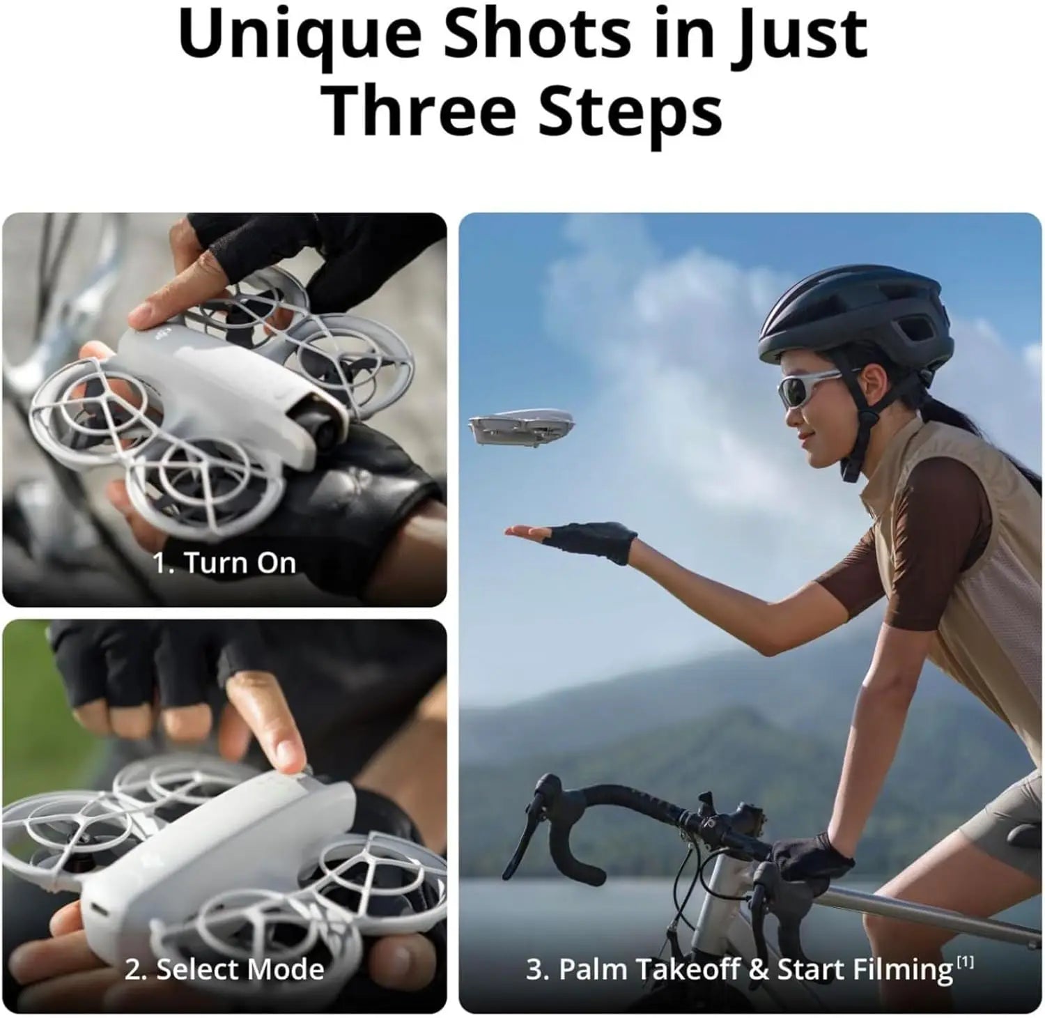 Mini Drone with 4K UHD Camera for Adults, Self-Flying, Follows You, Palm Takeoff, Subject Tracking, QuickShots