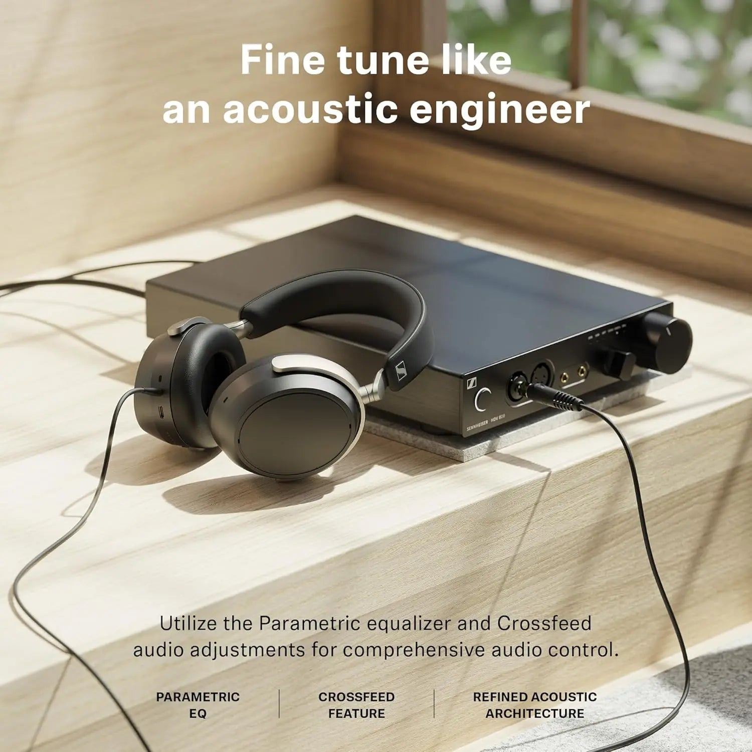 Sennheiser HDB 630 Wireless Over-Ear Headphones - Hi-Res Audiophile Sound, Adaptive Noise Cancellation