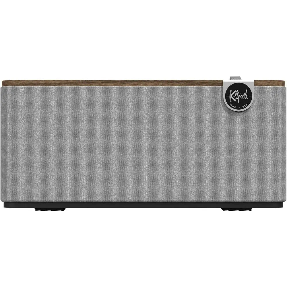 Premium Dual Driver Bluetooth Speaker System: 4.5 Woofer, Bluetooth 5.3, 40ft Range, Walnut Finish