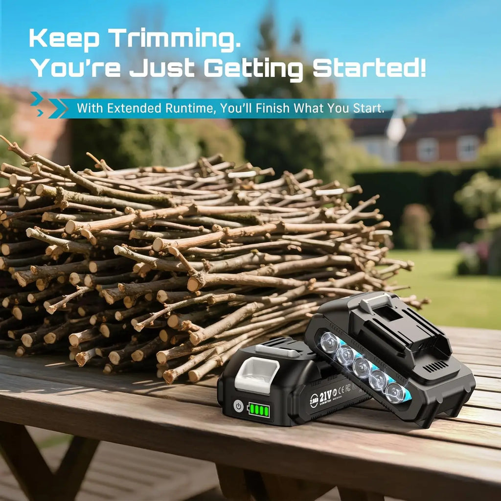 Seesii 33mm Cordless Electric Trimming Scissors Brushless Fruit Tree Branch Pruner Shear Power Tools for Makita 18V battery pin