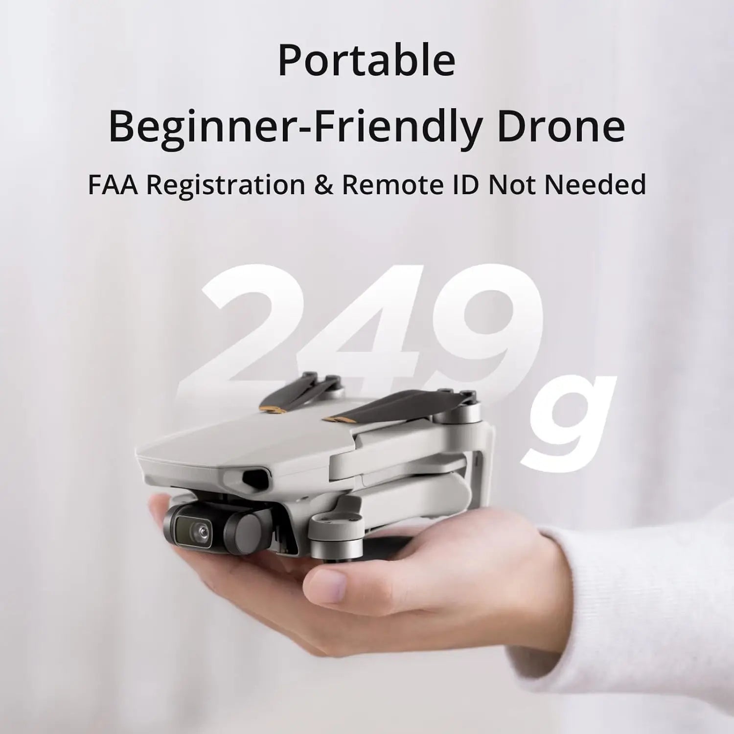 Mini Drone with 4K Camera, FPV Transmission, Easy to Fly, 3-Axis Gimbal, 31-Min Flight, Under 249g for Beginners
