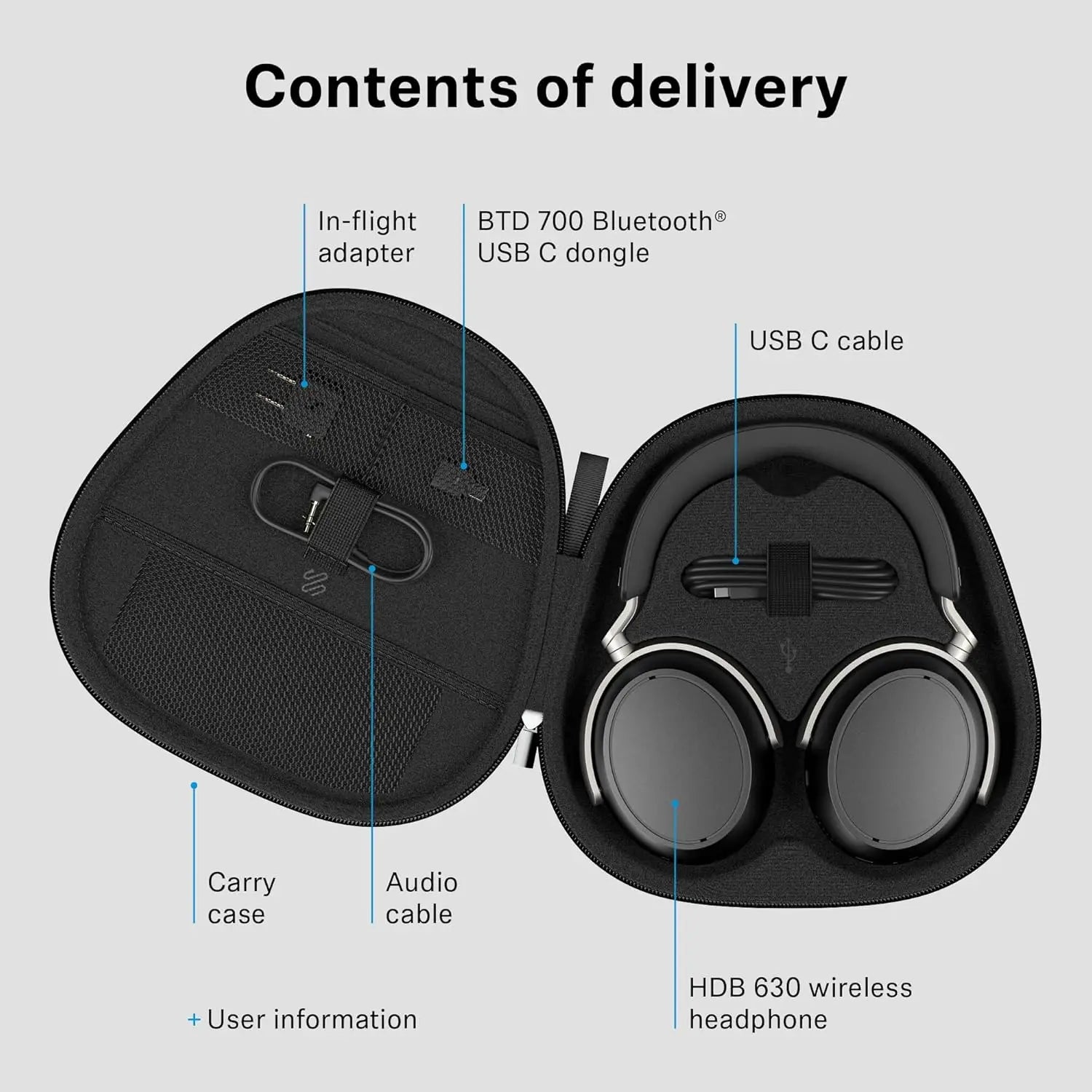 Sennheiser HDB 630 Wireless Over-Ear Headphones - Hi-Res Audiophile Sound, Adaptive Noise Cancellation