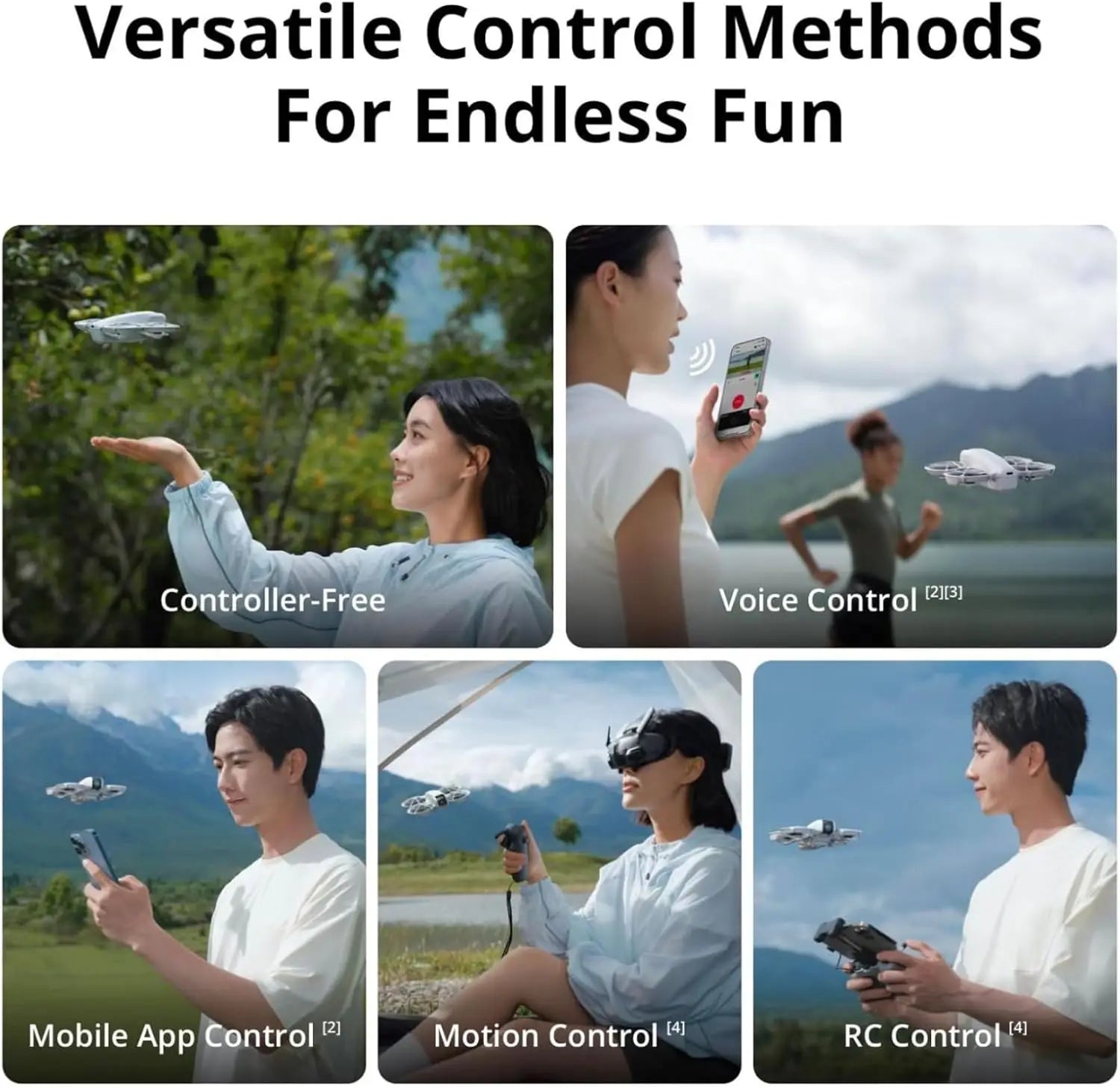 Mini Drone with 4K UHD Camera for Adults, Self-Flying, Follows You, Palm Takeoff, Subject Tracking, QuickShots