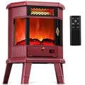 Electric Fireplace Heater 22 in Freestanding Fireplace Stove Infrared Fireplace with 3D Flame Effect Remote Control Timer Overh