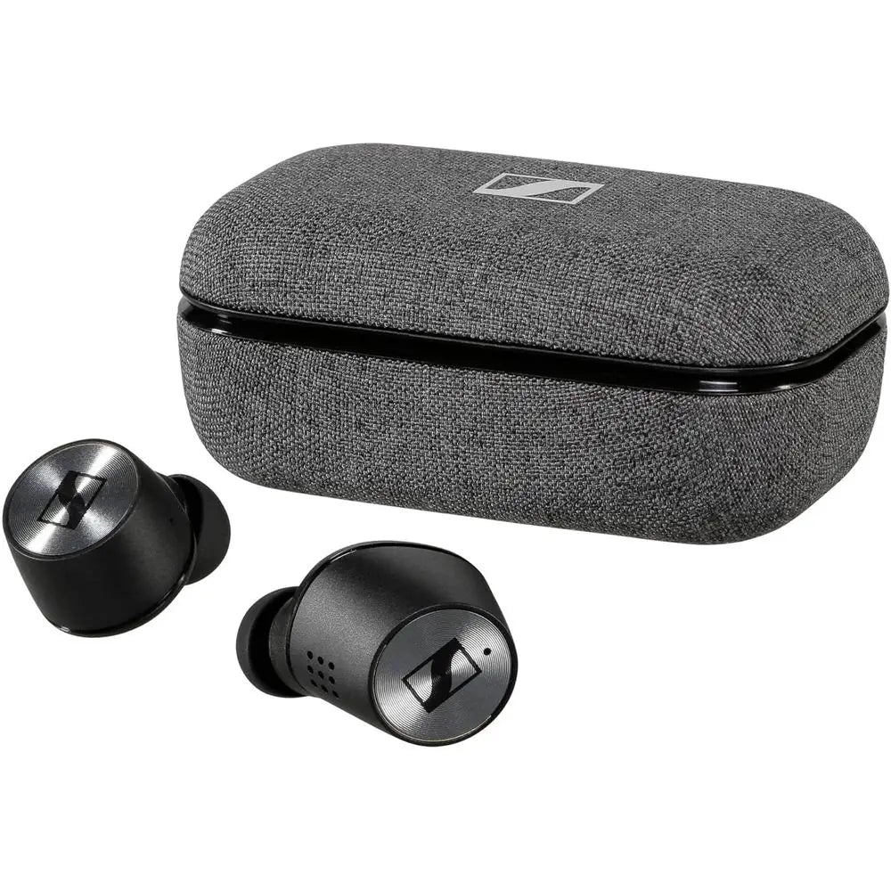 MOMENTUM True Wirel2, Bluetooth Earbuds with Active Noise Cancellation, Black