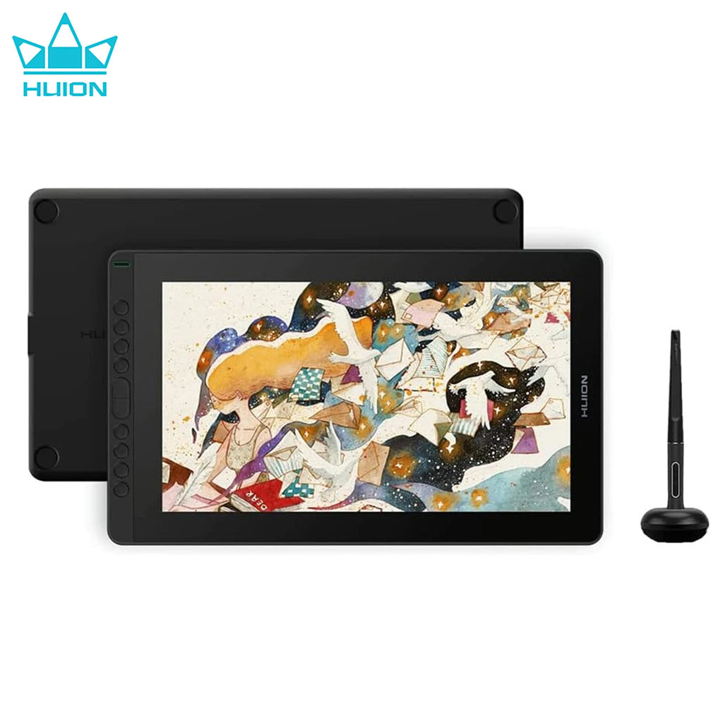 HUION Kamvas 16(2021) Graphics Drawing Monitor Battery-free Digital Pen Tablet For Windows/MAC And Android 120%s RGB