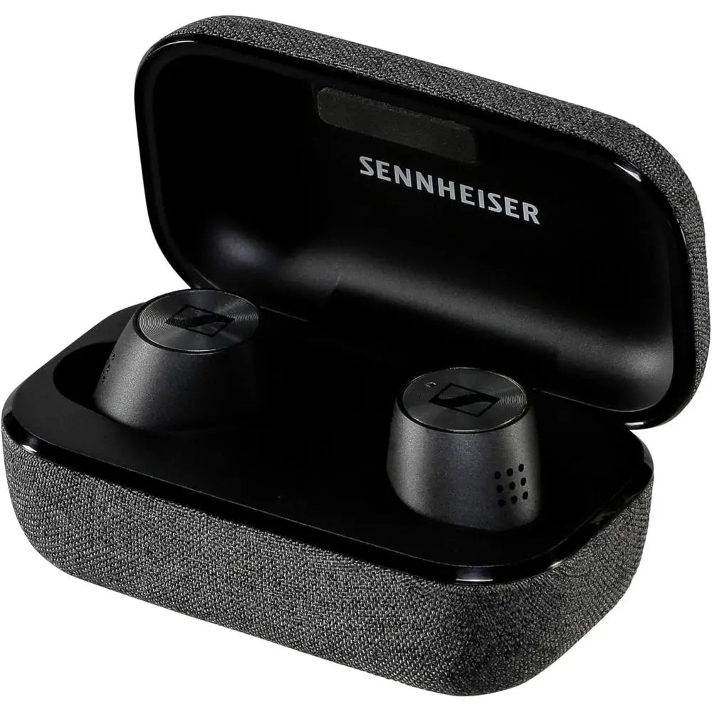 MOMENTUM True Wirel2, Bluetooth Earbuds with Active Noise Cancellation, Black