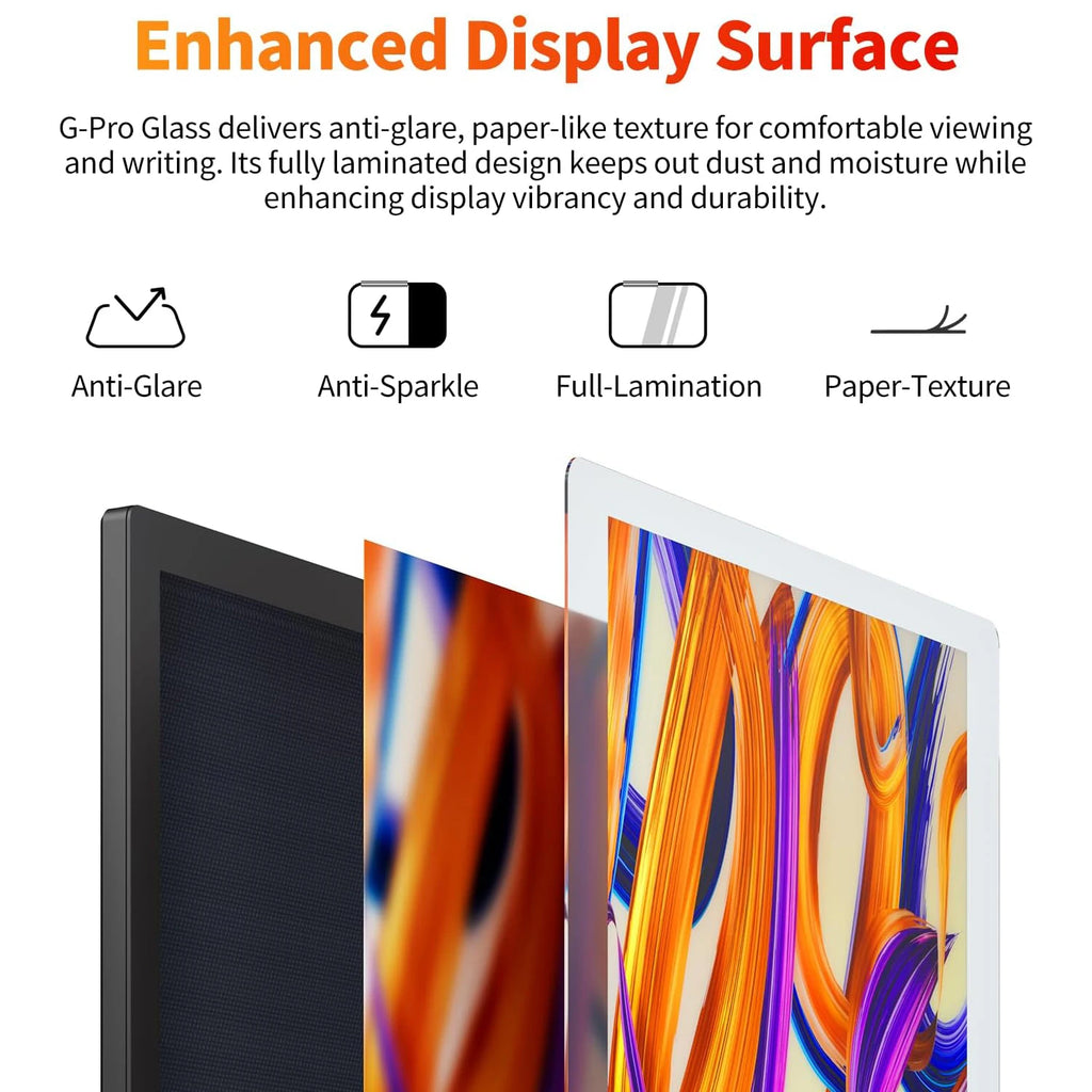 GAOMON Pro 19 Pen Display PD1900 Graphics Tablet 4K UHD Screen 18.4 Inch Large Drawing Monitor 16K Pressure G-Pro Pen, 99% sRGB