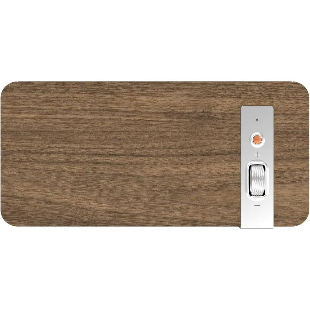 Premium Dual Driver Bluetooth Speaker System: 4.5 Woofer, Bluetooth 5.3, 40ft Range, Walnut Finish