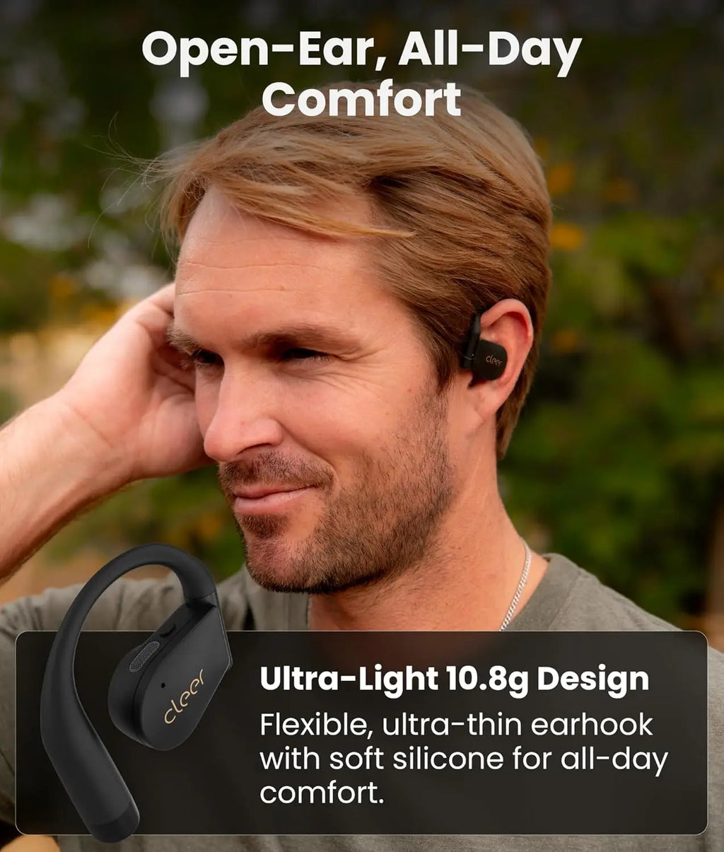 Cleer ARC 4 Plus Open Ear Earbuds,True Wireless Bluetooth Earphones with Dolby Audio and Head Tracking, Earhook Earbuds