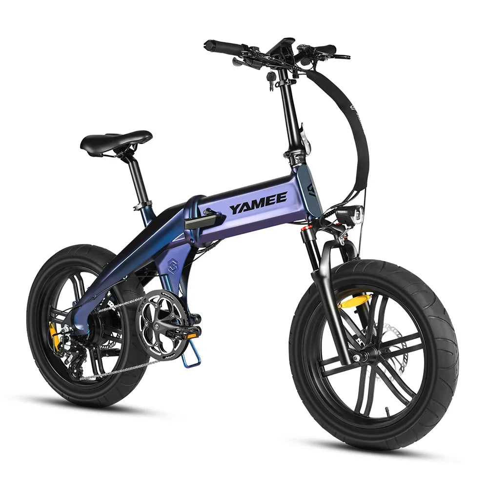 YAMEE XL 750W Motor 48V15Ah battery commute Electric Bike 20-inch Fat Tire E-Mountain bike adult folding E-bike
