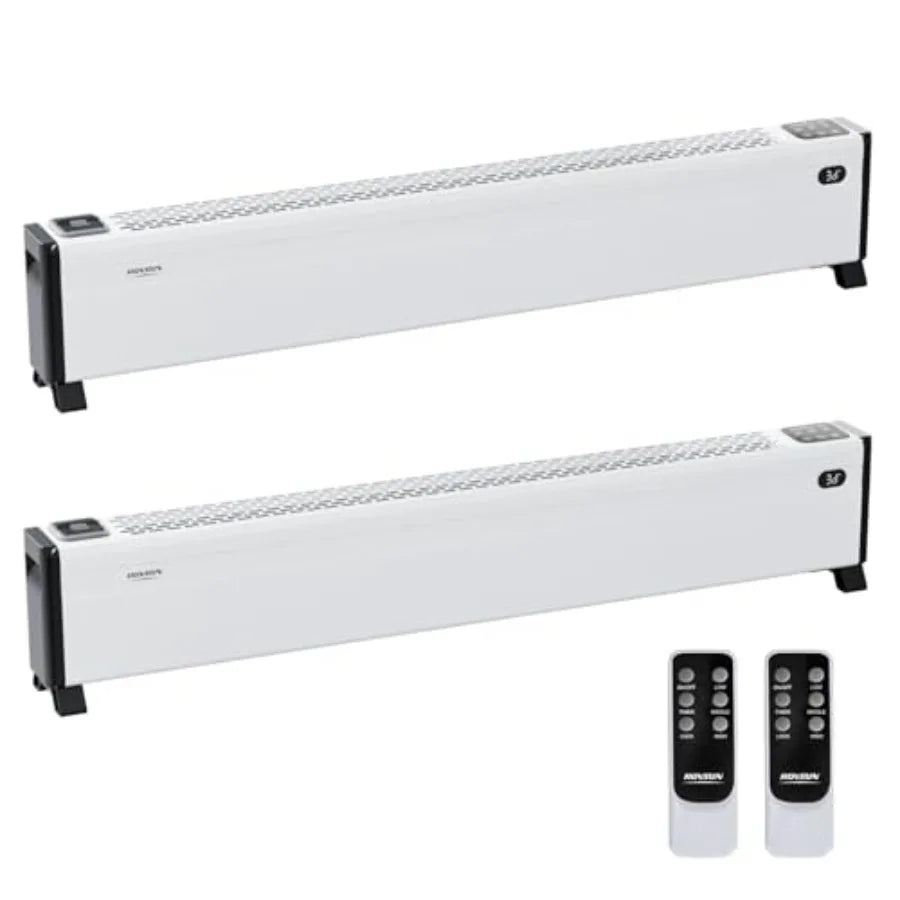 48'' Electric Baseboard Heater with Remote Timer 1500W Convection Space Heater w/Adjustable Heating Modes Touch Panel Overheat
