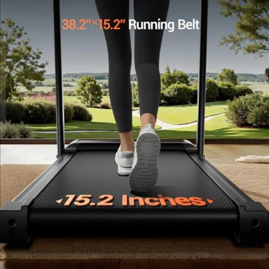 16 Incline Treadmill with Handle 3-in-1 Portable Treadmills for Home and Office Foldable Treadmills with 300 Lbs Weight Capacit