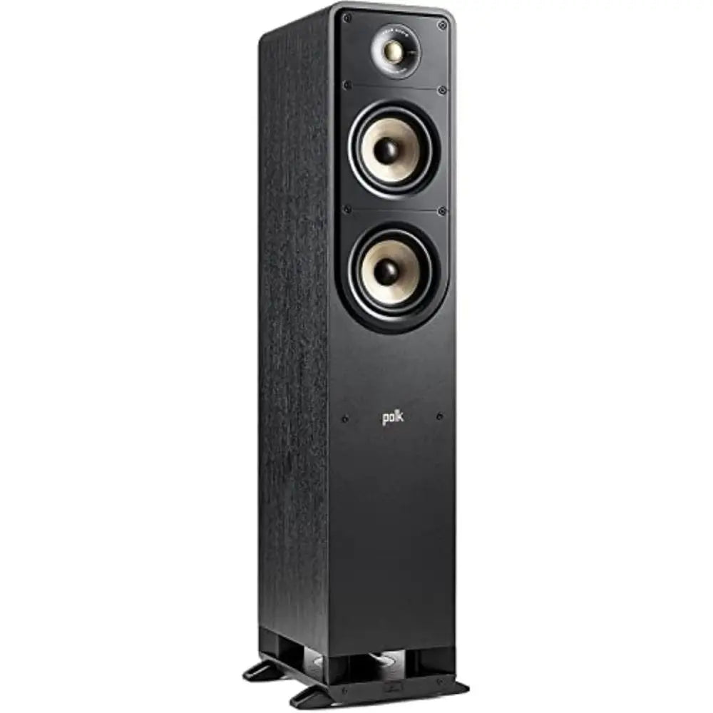 Elite ES35 Slim Center Speaker - Hi-Res Audio, Dolby Atmos & DTS:X, 1 Tweeter, 6x3 Woofers, Dual Ports or ForteBass, Sleek Black