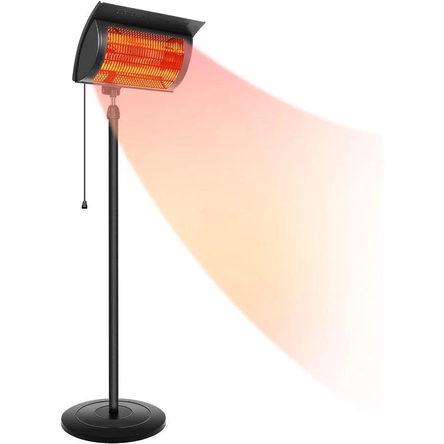 Simple Deluxe Electric Heater Fan for Greenhouse Grow Tent Workplace Overheat Protection Fast Heating Spraywater Proof IPX4 Bla