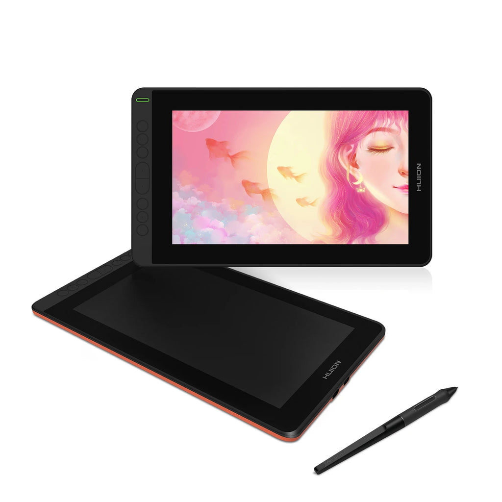 Huion Kamvas 12 Graphics Tablet Display with 11.6 Inch Anti-glare Screen Battery-Free Digital Pen, Support Android Device USB3.1